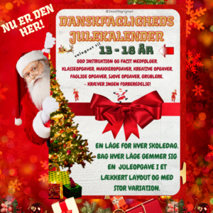 Julekalender for de 13–18-årige – 15 låger til dansktimerne i december