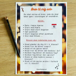 Brev til mig selv – skrivning, refleksion og evaluering