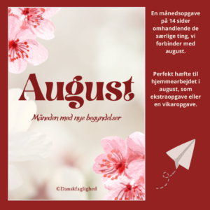 Månedsopgave - August