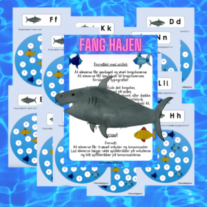 Fang hajen – bogstavspil med typografier