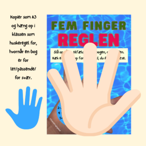 Fem-finger reglen – ophæng til valg af bøger