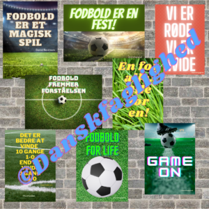 Fodboldplakater – grammatik med fodbold i fokus (8 stk.)