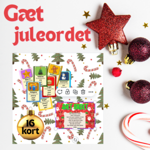 Gæt juleordet – Juleaktivitet til dansk