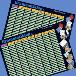 Grammatikleg – skema til ophæng | Overblik og elevinddragelse