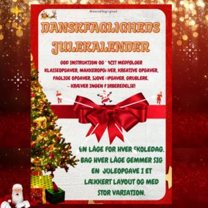 Julekalender 9–12 år – 15 låger til dansktimerne i december