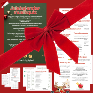 Julekalender musikquiz og bingo