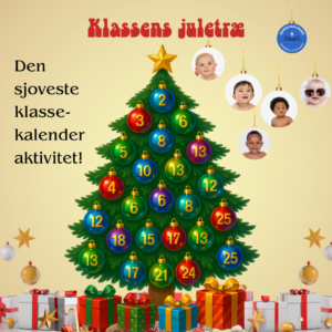 Juletræ til klassen – print-selv juleaktivitet med flotte julekugler