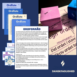 Ordkendskab - terninger, ordlister og instruktion