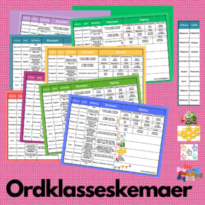 Ordklasseskemaer