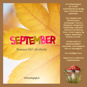 Månedsopgave - September
