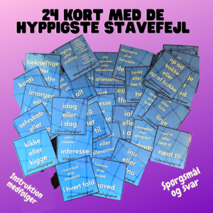 Stavekort – træn de hyppigste stavefejl