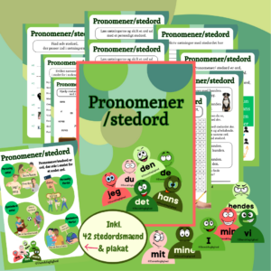 Stedord/ pronomener