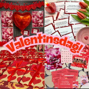 Valentinsdag – samlet undervisningspakke til dansk i mellemtrinnet