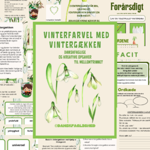 Danskopgaver til mellemtrinnet – Vinterfarvel med vintergækken