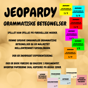Jeopardy grammatik